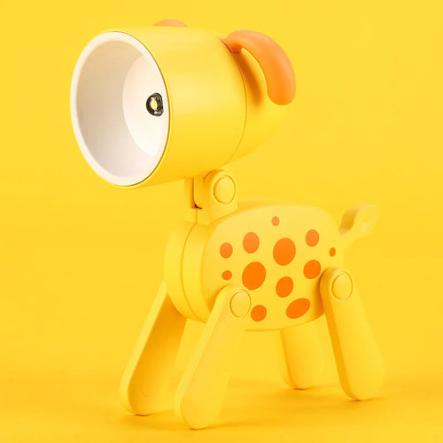 Mini Led Night Lights Folding Desk Lamp Cartoon Cute Pet Dog Deer