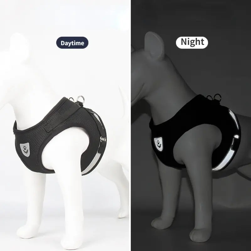 Pet Leash Undershirt Harnesses Mesh Breathable Adjustable Easy Control