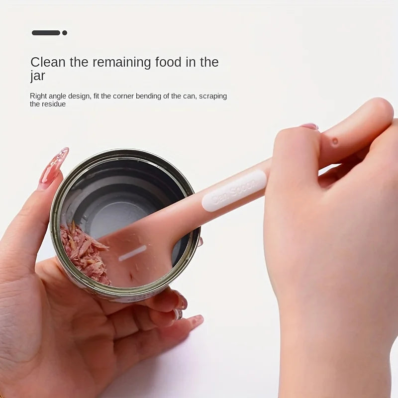 1 Piece of Cat Canned Spoon, Dog Wet Food, Pet Feeding Mixing, Long