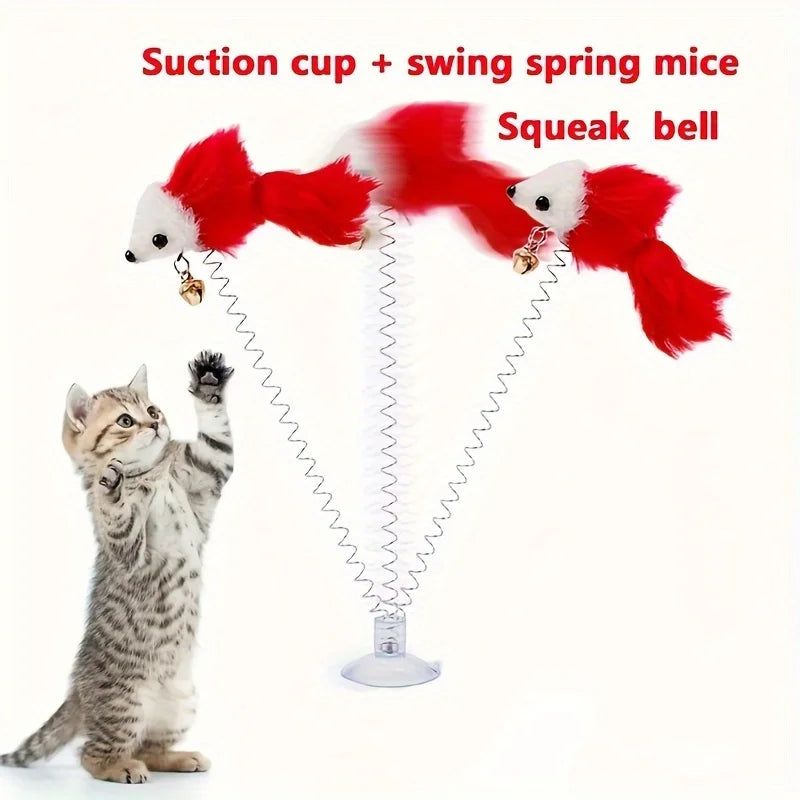 1 Pack of Random Color Suction Cup Spring Bells That Make Sounds for