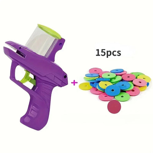 Mini Carrot Flying Disc Launcher Toy, Chew Proof Durable, Catnip Bell