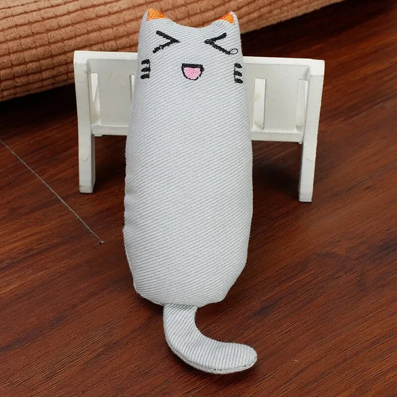 Catnip Toys Cute Thumb Plush Pillow Teeth Grinding Bite-resistant