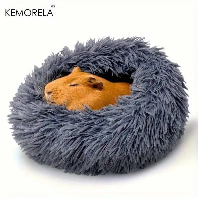1PCS Ultra-Soft Plush Pet Nest Cozy Warm Hamster Sleeping Bed Non-Slip