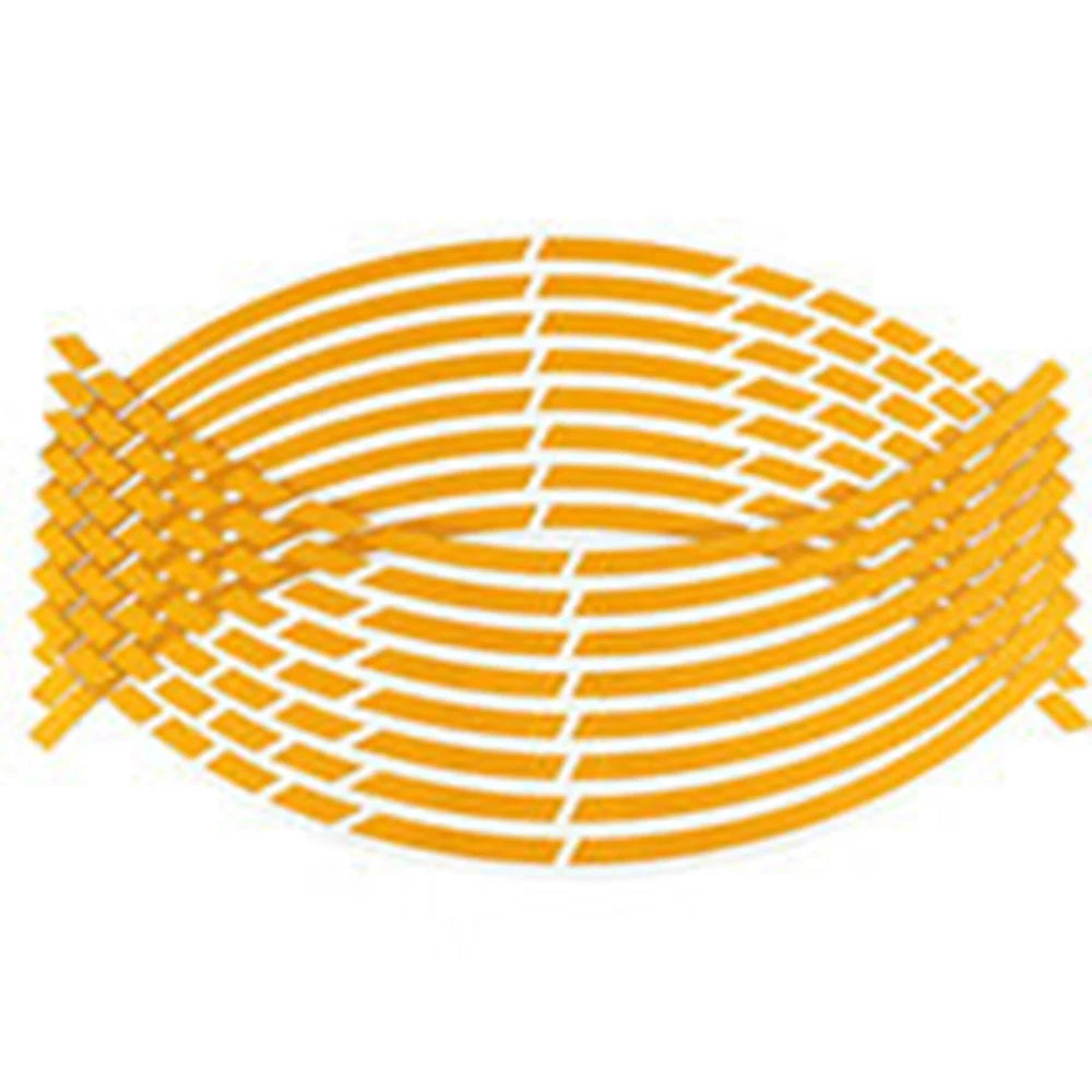 16Pcs 17"18" Strips Motorcycle Wheel Stickers Car Reflective Rim Tape