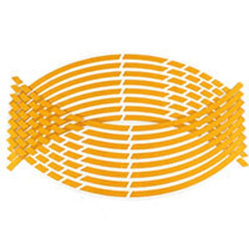16Pcs 17"18" Strips Motorcycle Wheel Stickers Car Reflective Rim Tape