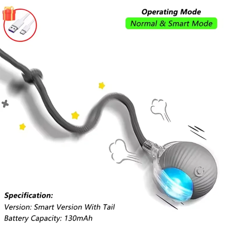 Intelligent interactive cat ball long-lasting and durable easy to