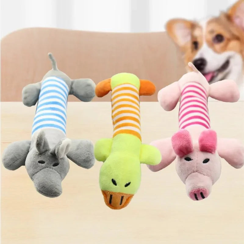Best Pet Supplies Dog Toy Cute No Stuffing Duck with Soft Squeaker Fun