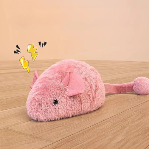 Interactive Plush Mouse Cat Toys Simulation Mice Kitten Self-Playing