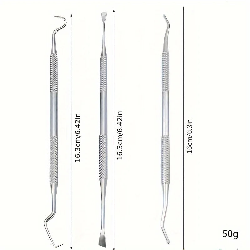 3 pcs/set of pet dental hygiene kit, dog plaque removal tool,