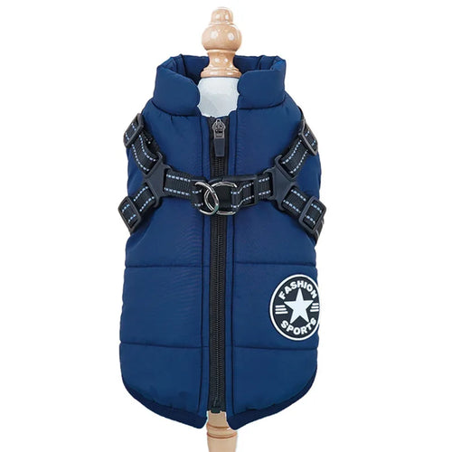 Thick and warm pet clothes, dog and cat cotton coats, winter chest and