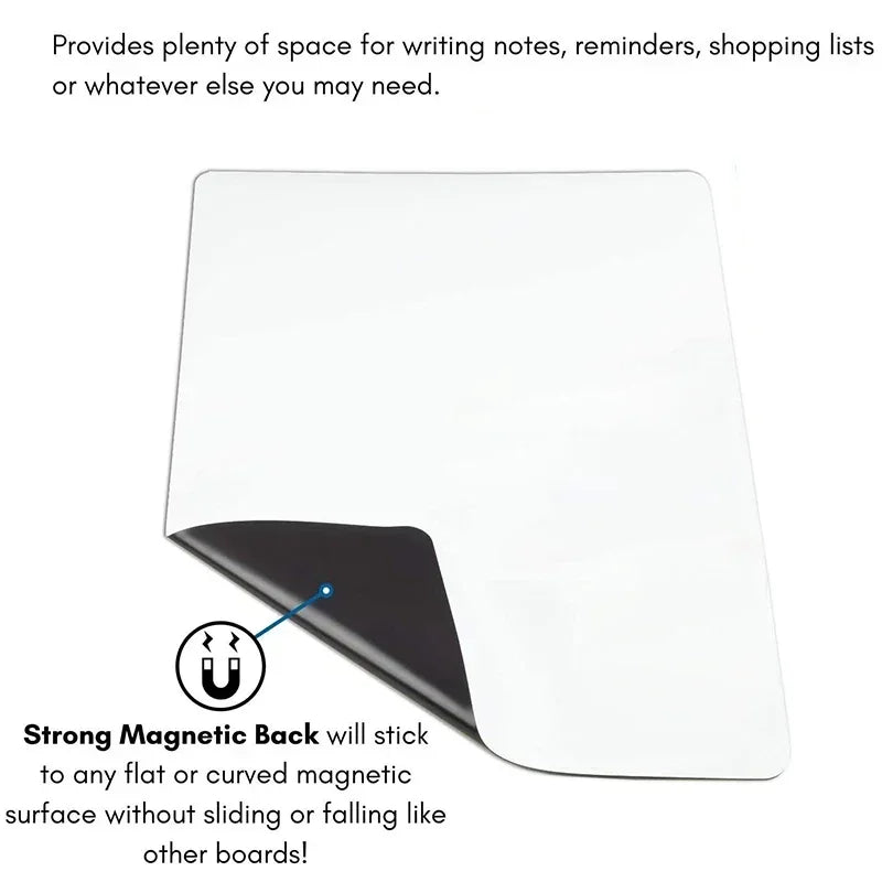 A2 Size Magnetic Whiteboard Dry Erase White Board for Fridge, (23.6" X