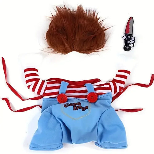Halloween Pet Dog Clothes Transformed Pet Apparel and Wig for Holiday