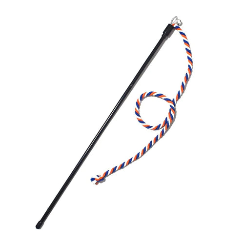 Cat Toy Interactive Teasing Rod with Rope for Cats to Chew and Chase