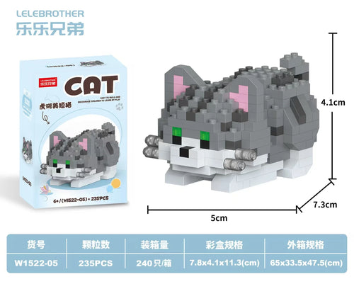 Hot Selling Particle Assembly Building Blocks Pet Cat Dog Assembly