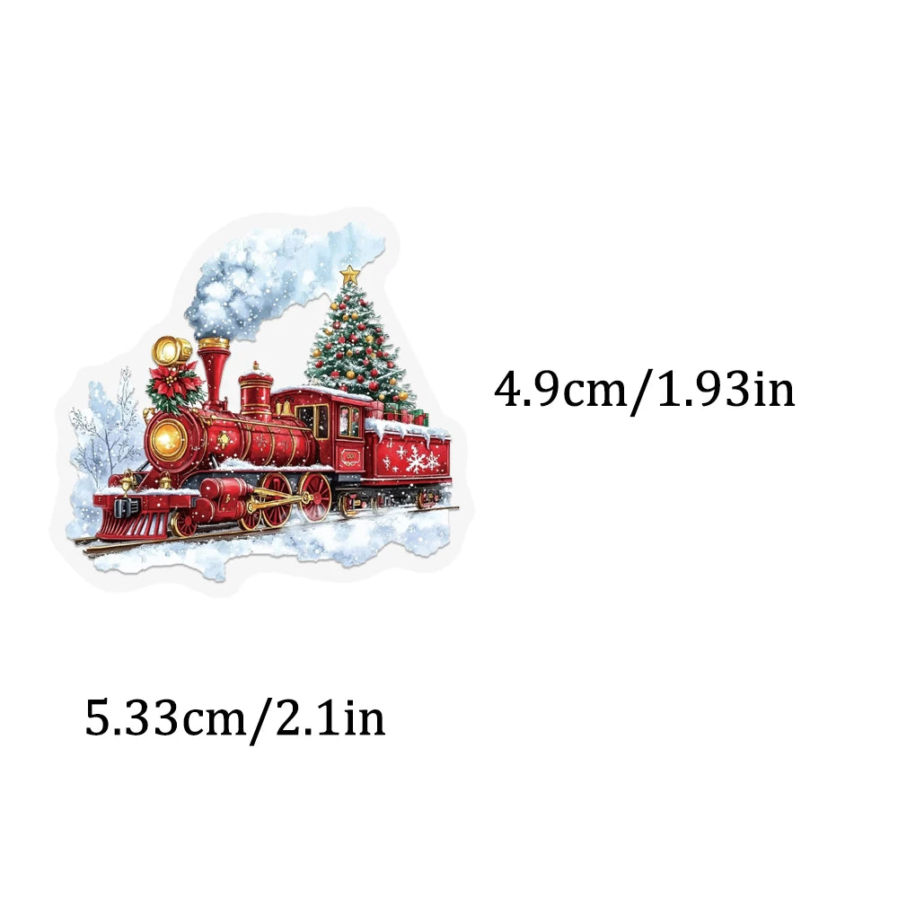 50PCS Celebrating Christmas Cartoon Art PET Stickers Creative