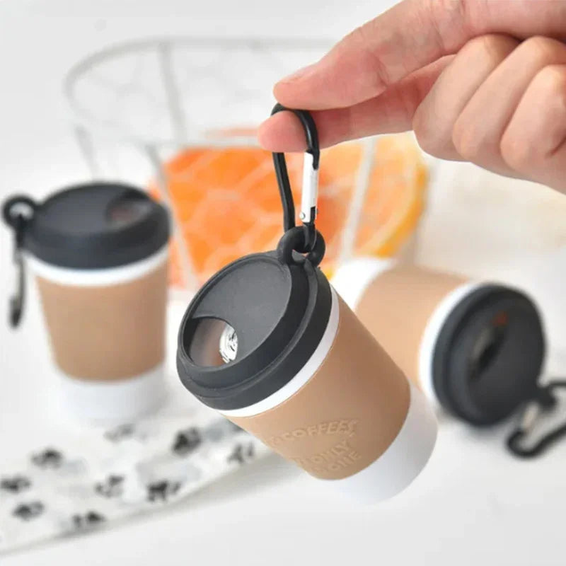 Portable Pet Poop Trash Can Dispenser Creative Coffee Cup Dog Garbage