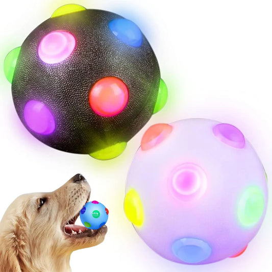 New Cat Dog Toys LED Light Emitting Bouncy Ball Safety Environmental