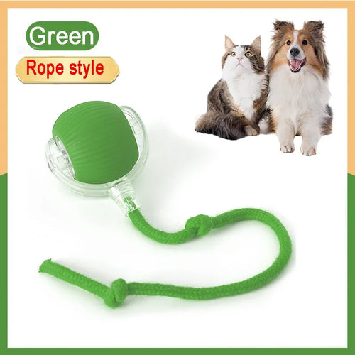 Cat Interactive Ball Toys Automatic Rolling Ball Faux Tail