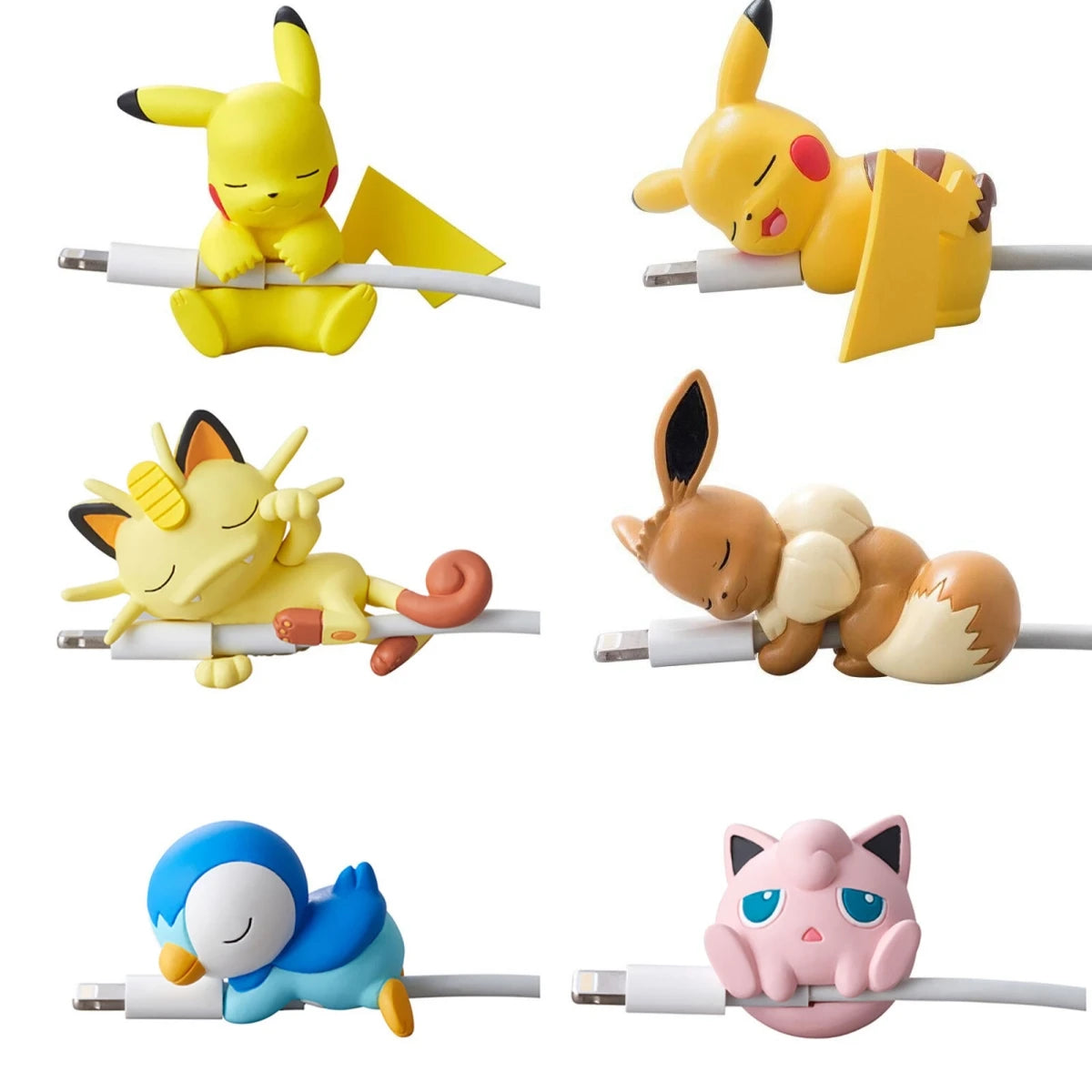 Hot Anime Figure Usb Protective Case Cable Bite Pikachu Cup Pet Eevee