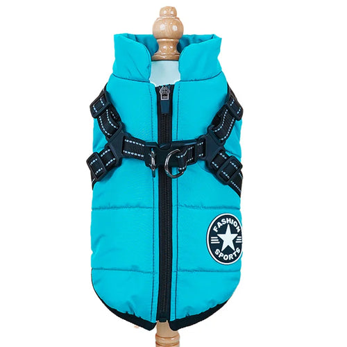 Thick and warm pet clothes, dog and cat cotton coats, winter chest and