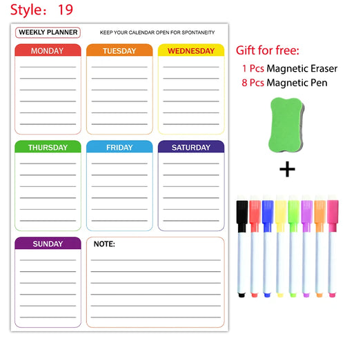 A3 Size Magnetic Monthly Weekly Planner Dry Erase Whiteboard Calendar