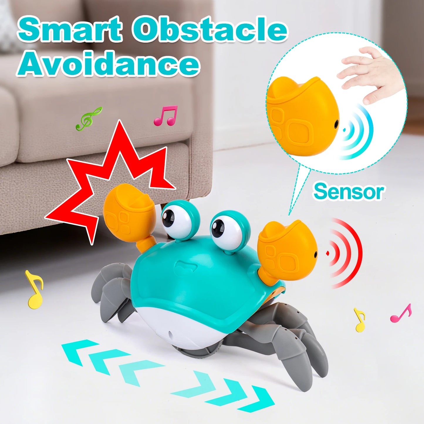 Dancing Crab Run Away Toys Baby Crawling Escape Crabs Toys Kids