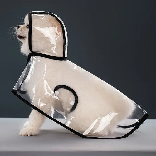 Pet Raincoat Transparent Dog Raincoat Waterproof and Windproof Pet
