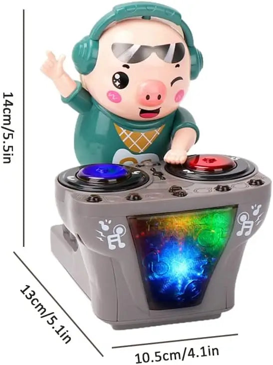 Electronic DJ Light Music Dancing Pig Toy Musical Toys Cute Swing