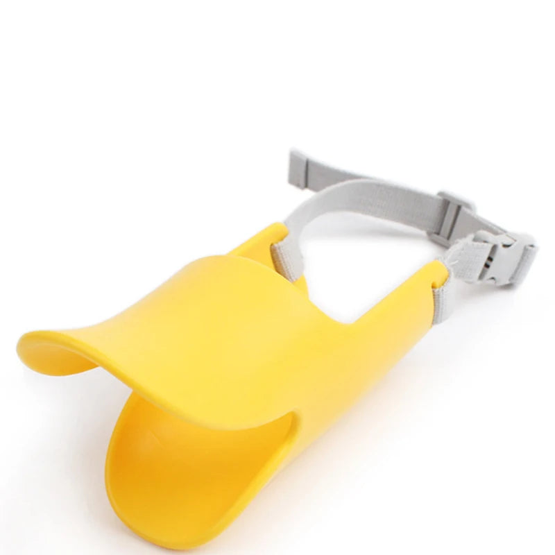 Dogf Bite Duck Mouth Shape Dog Mouth Cover Silicone Biteproof Pet