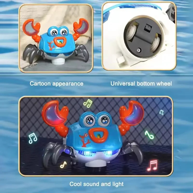 Dancing Crab Run Away Toy for Babies Crawling Interactive Escape Crabs