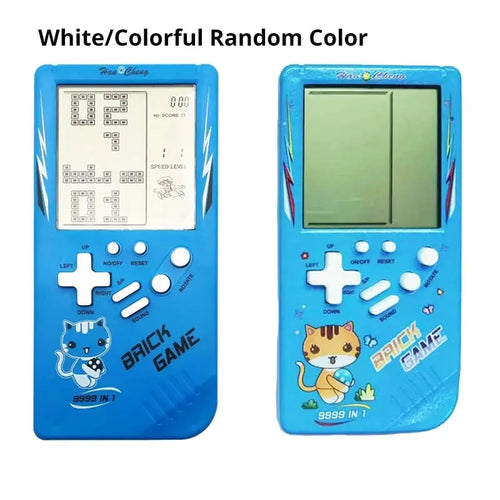 Classic Electronic Game Retro Puzzle Toy Blue Large Screen Handheld