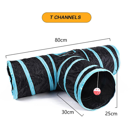 Cat Tunnel Foldable Cat Tunnel Pet Supplies Cat S T Y Pass Play Tunnel