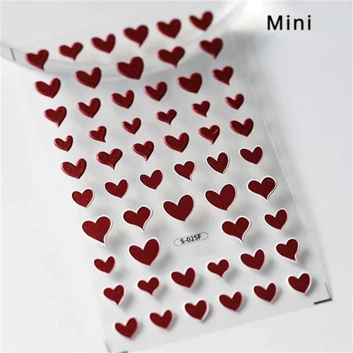 1 piece 5D color crystal star nail stickers high quality love shiny