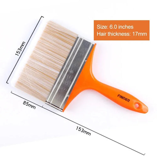 Home Improvement Wall Paint Brush PET Soft Bristle Durable Cleaning
