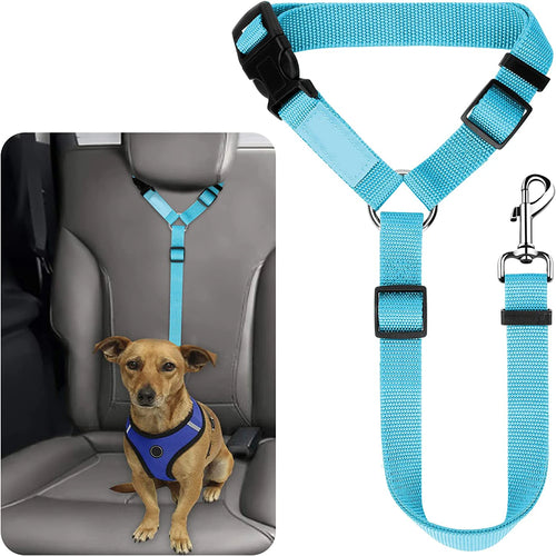 1pc Pet Dog And Cat Seat Belt, Car Headrest Restraint, Adjustable