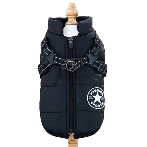 Thick and warm pet clothes, dog and cat cotton coats, winter chest and