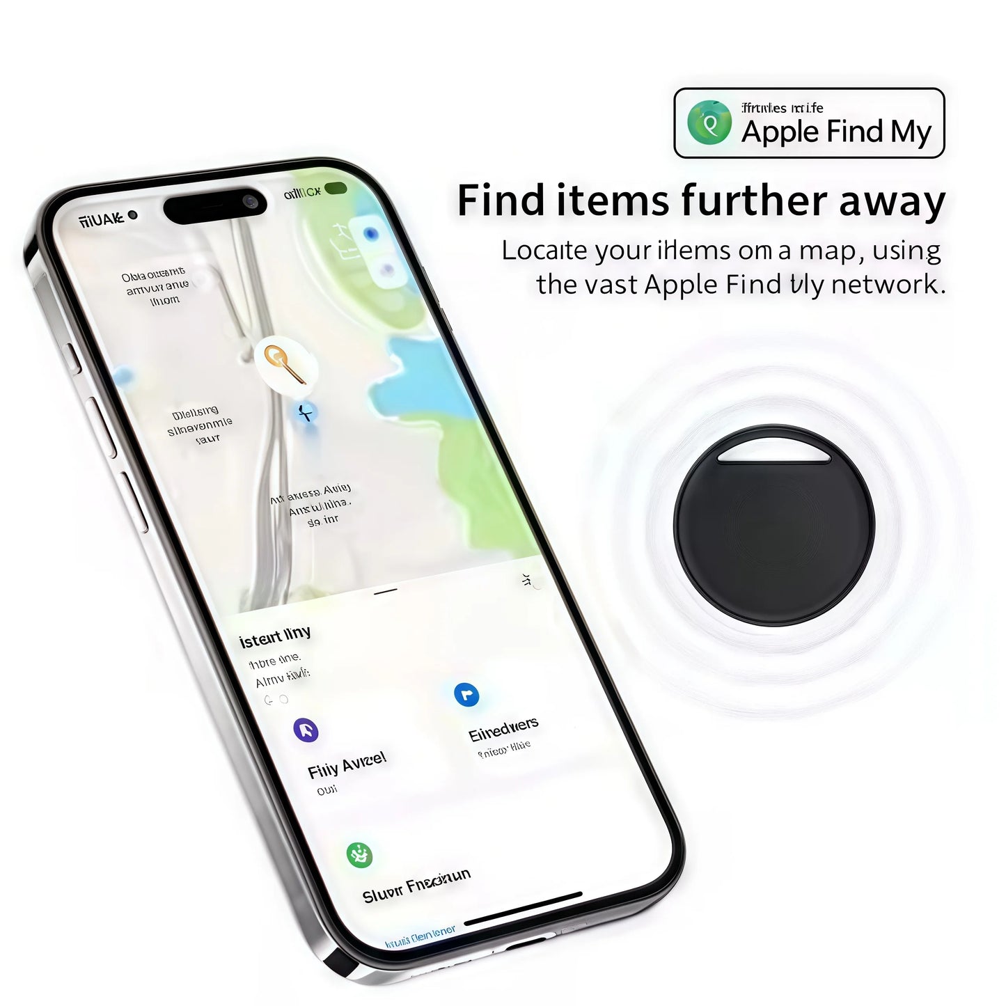AirTag Bluetooth Tracker|IPX5 Waterproof|Find My iPhone Compatible |