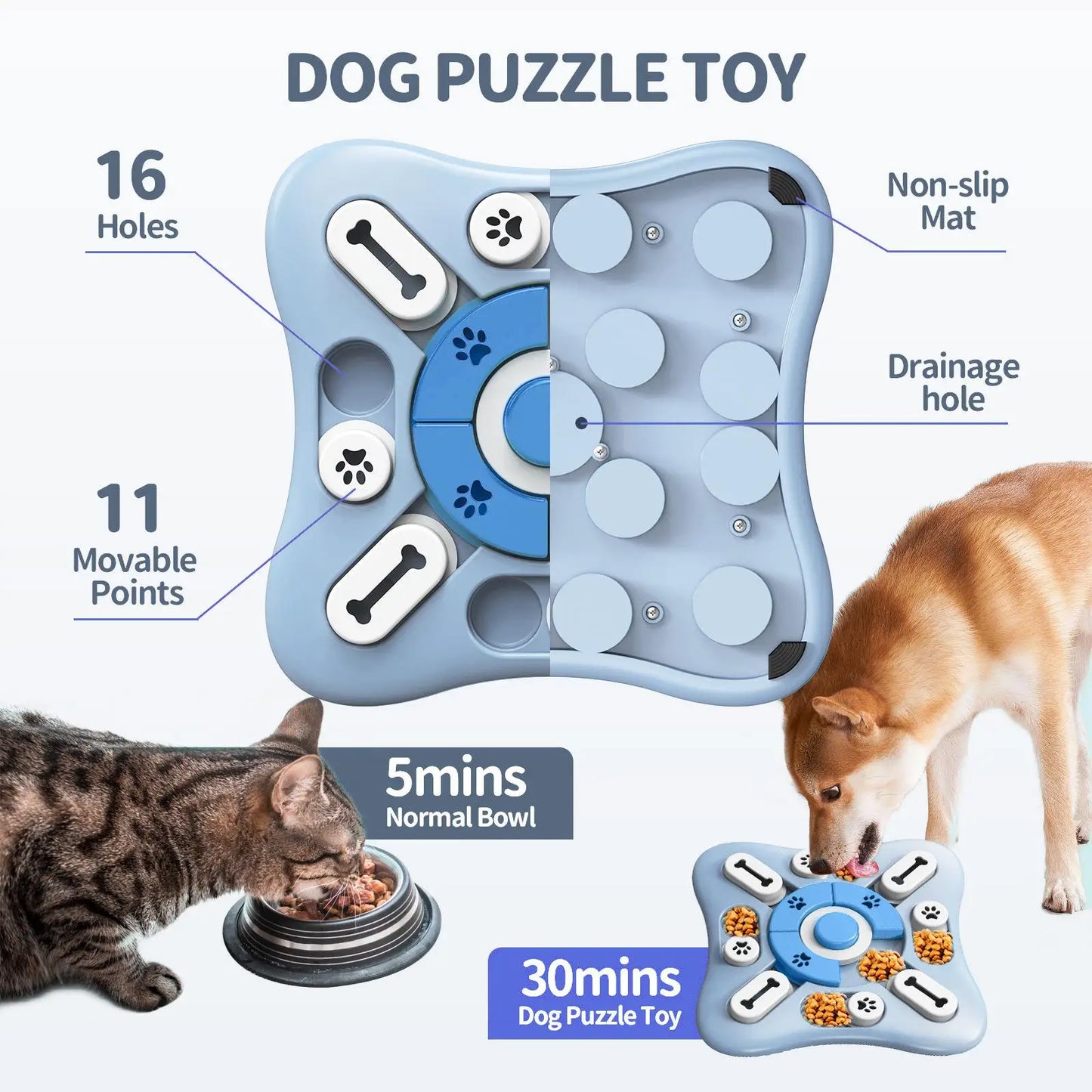 Dog Toys Slow Feeder Interactive Increase Puppy IQ Food Dispenser