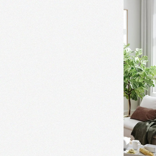 Window Privacy Film Non-Adhesive Frosted Glass Window Film for