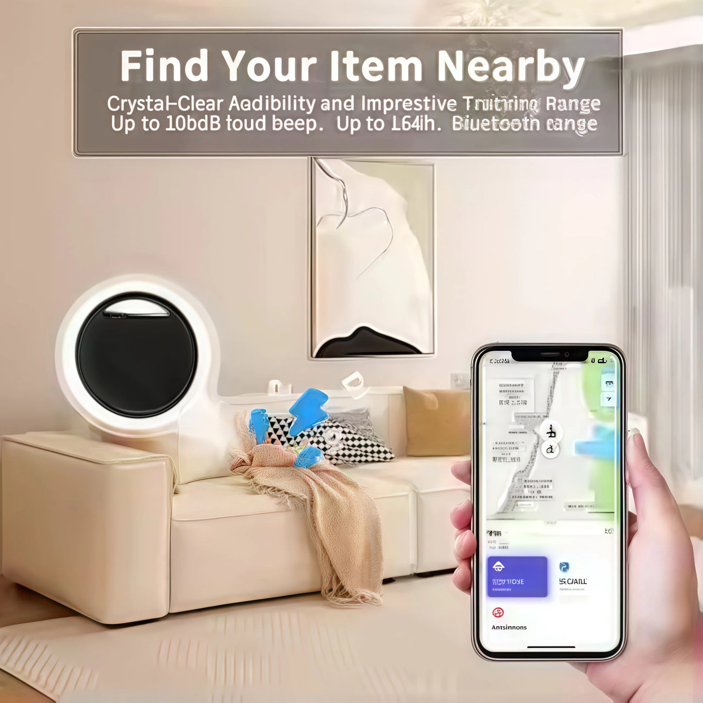 AirTag Bluetooth Tracker|IPX5 Waterproof|Find My iPhone Compatible |