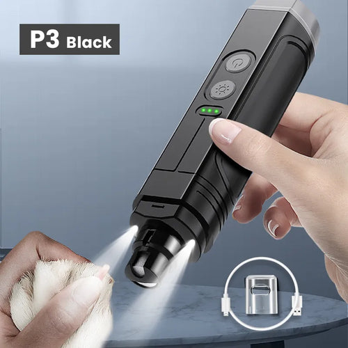 ROJECO P3 Electric Pet Nail Grinder Professional Dog Nail Clippers + 2