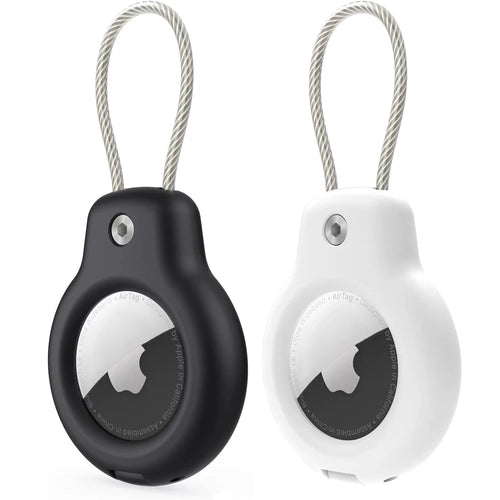 For Apple Airtag Case Hard Plastics Holder Anti-Loss Keychain With