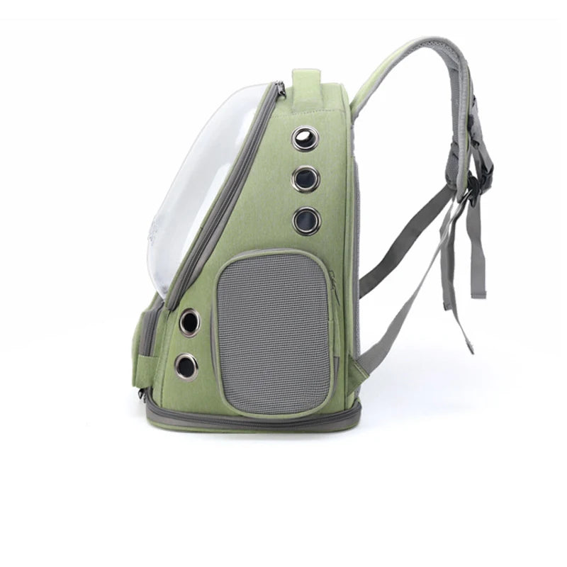Transparent Folding Pet Carrier Backpack Travel Tote Cat Carrier Bag
