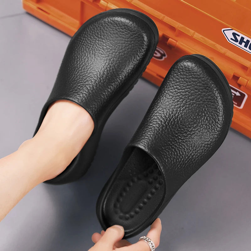 Men Slippers Couples Garden Clog Women Water Proof Chef Shoe