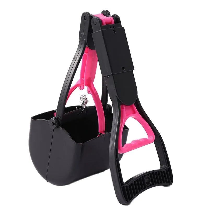 Pooper Scooper For Dog Jaw Clamp Heavy Duty Long Handle Poop Scooper