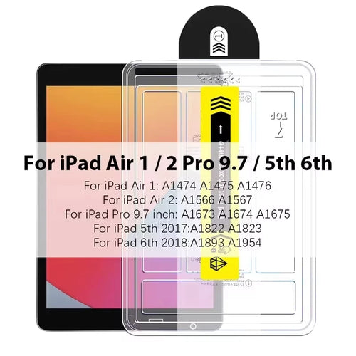 Easy Install Tempered Glass for iPad Pro 13 11 M4 M3 M2 for iPad Air