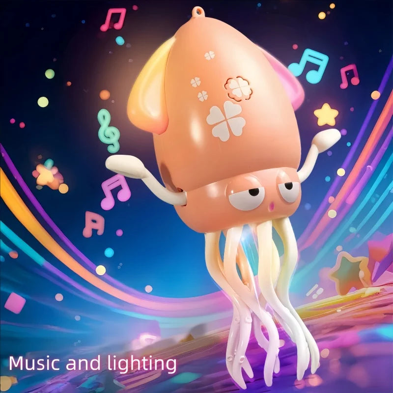 New and unique magical dancing octopus electric squid sensing and