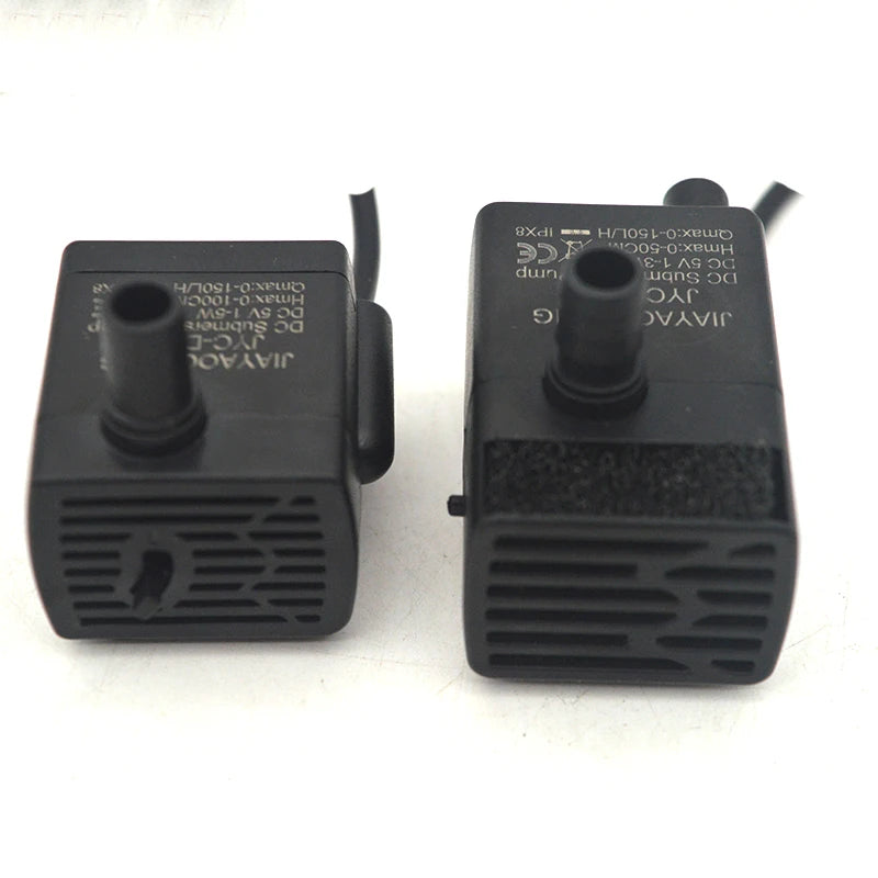 Ultra Quiet USB Aquarium Fish Tank Filtration Pump Mini Pet Fountain