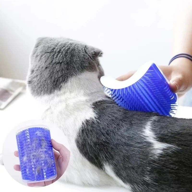 Cat Massage Tool Pet Hair Removal Massage Comb Wall Corner Self