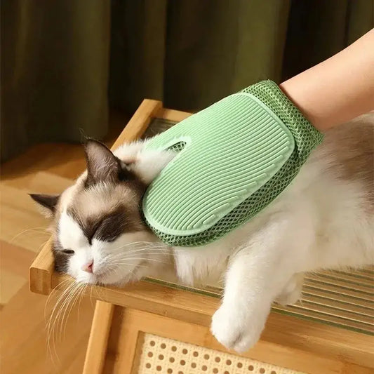 Pet Grooming Glove Efficient Cat Dog Hair Remover Gentle Massage Tool